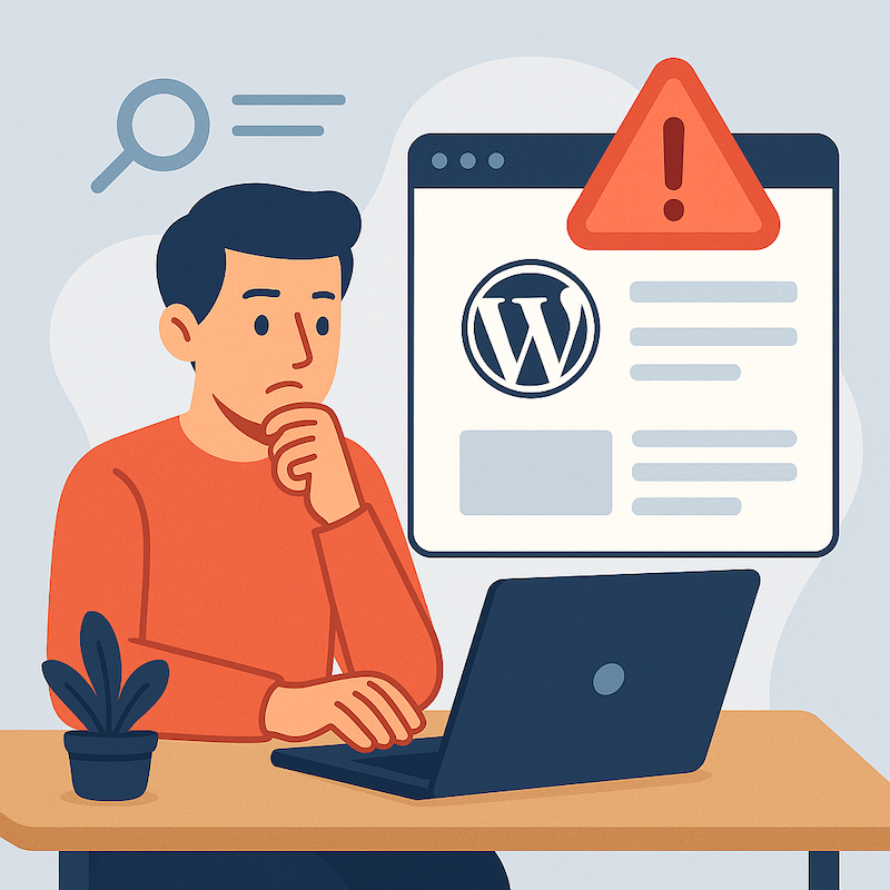 WordPress Theme Warning Simple Compose