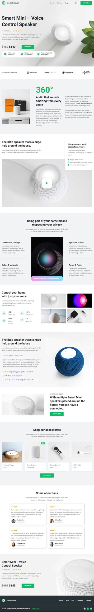 Kadence Single Product