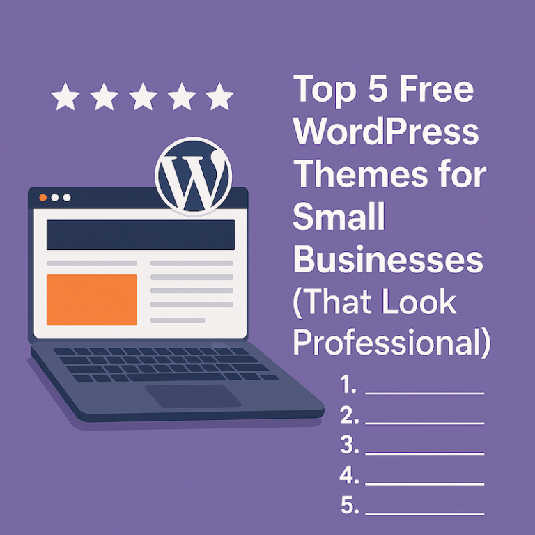 Top 5 Free WordPress Themes For Small Businesses That Look Professional