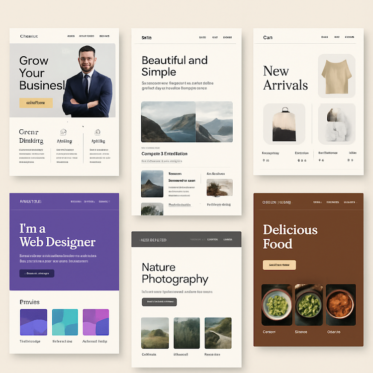 Many Styles Of Websites Templates